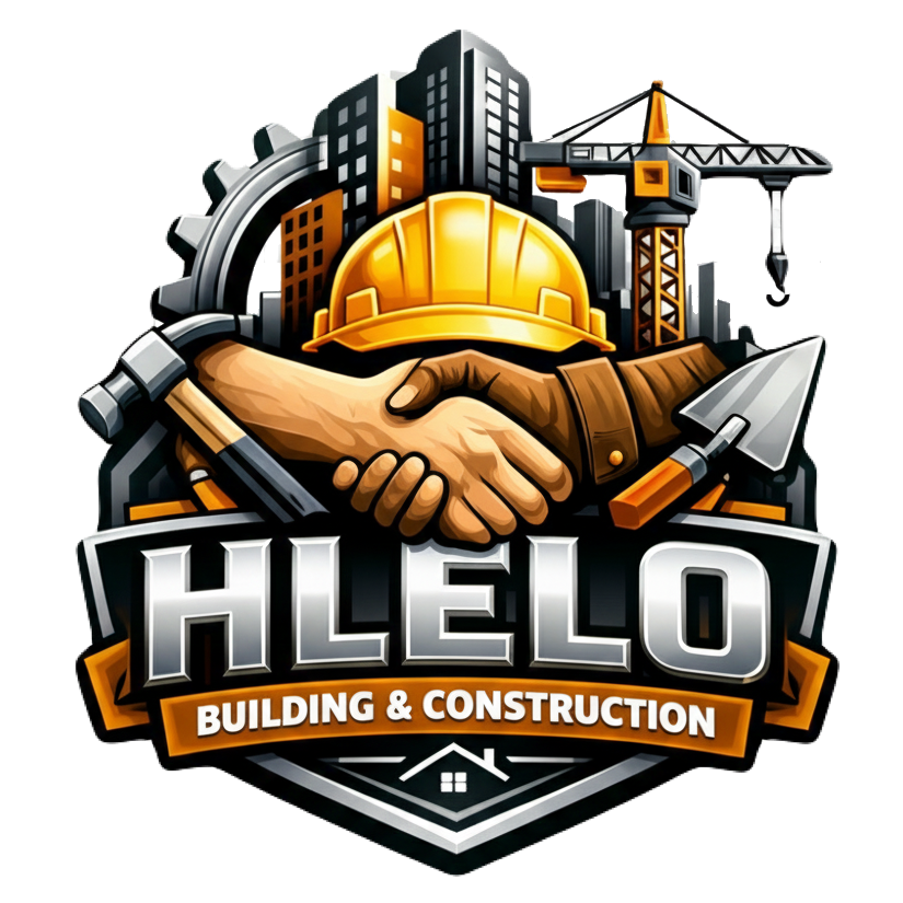 Hlelo Building and Construction Logo